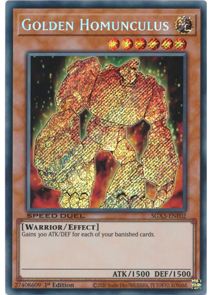 Golden Homunculus (Secret Rare 1st Edition)