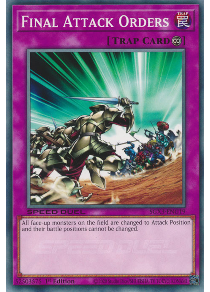 Final Attack Orders