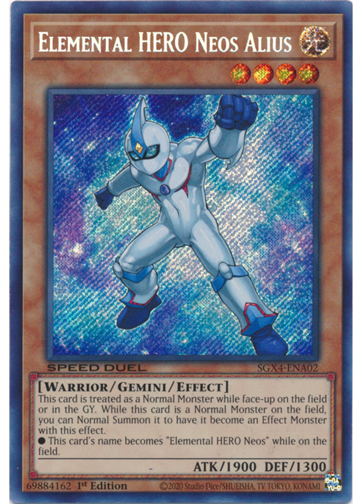 Elemental HERO Neos Alius (Secret Rare 1st Edition)