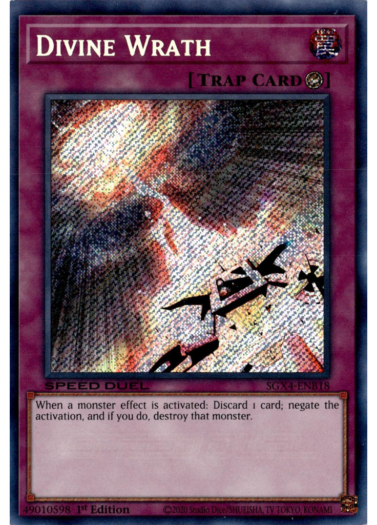 Divine Wrath (Secret Rare 1st Edition)