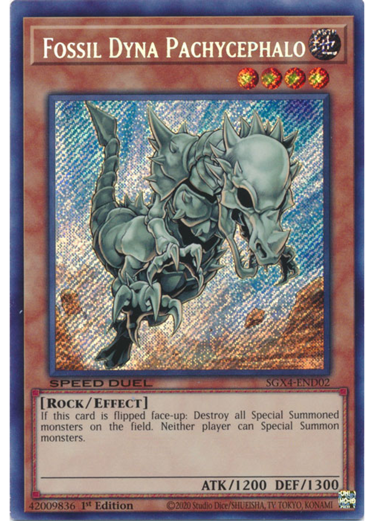 Fossil Dyna Pachycephalo (Secret Rare 1st Edition)