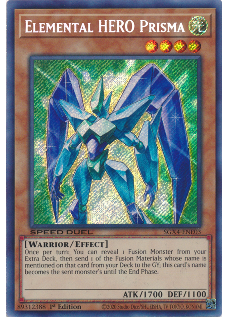 Elemental HERO Prisma (Secret Rare 1st Edition)