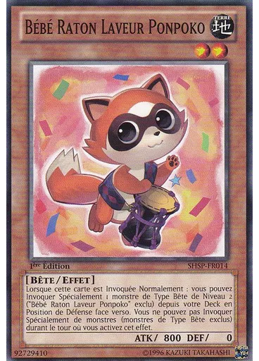 Bébé Raton Laveur Ponpoko