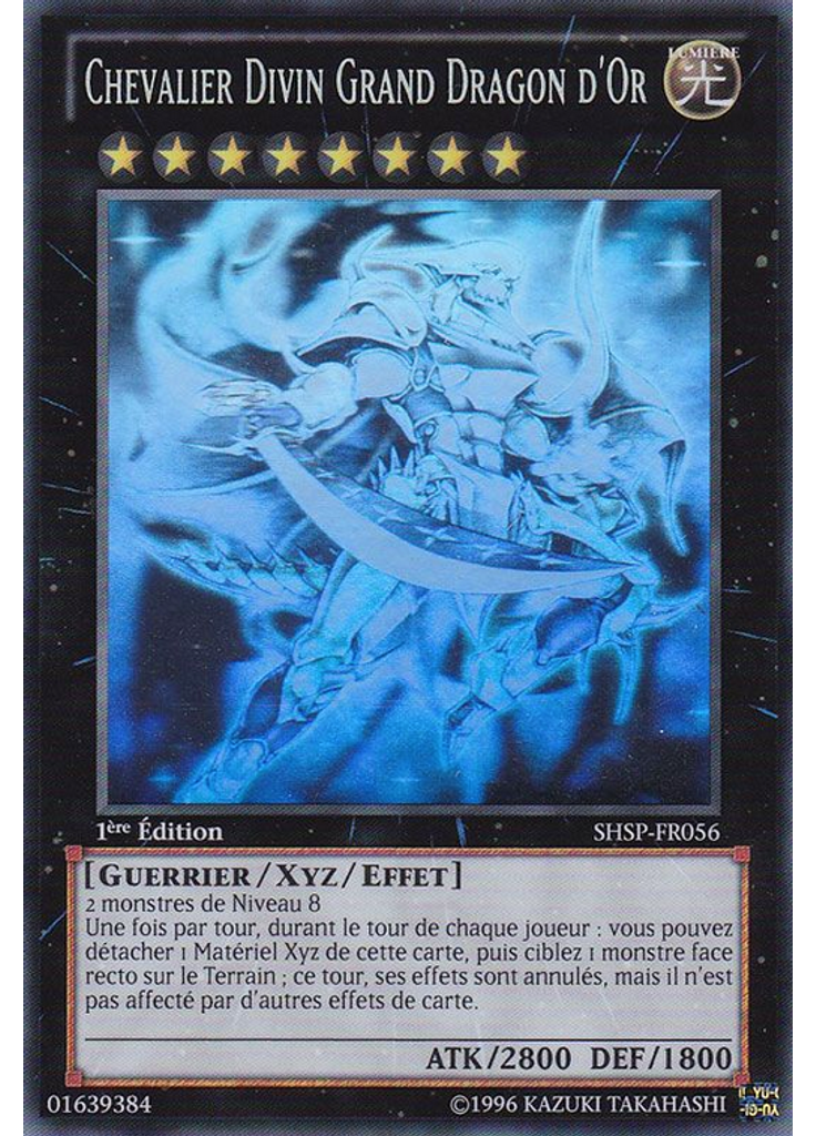 Chevalier Divin Grand Dragon d'Or (Ghost Rare 1st Edition)
