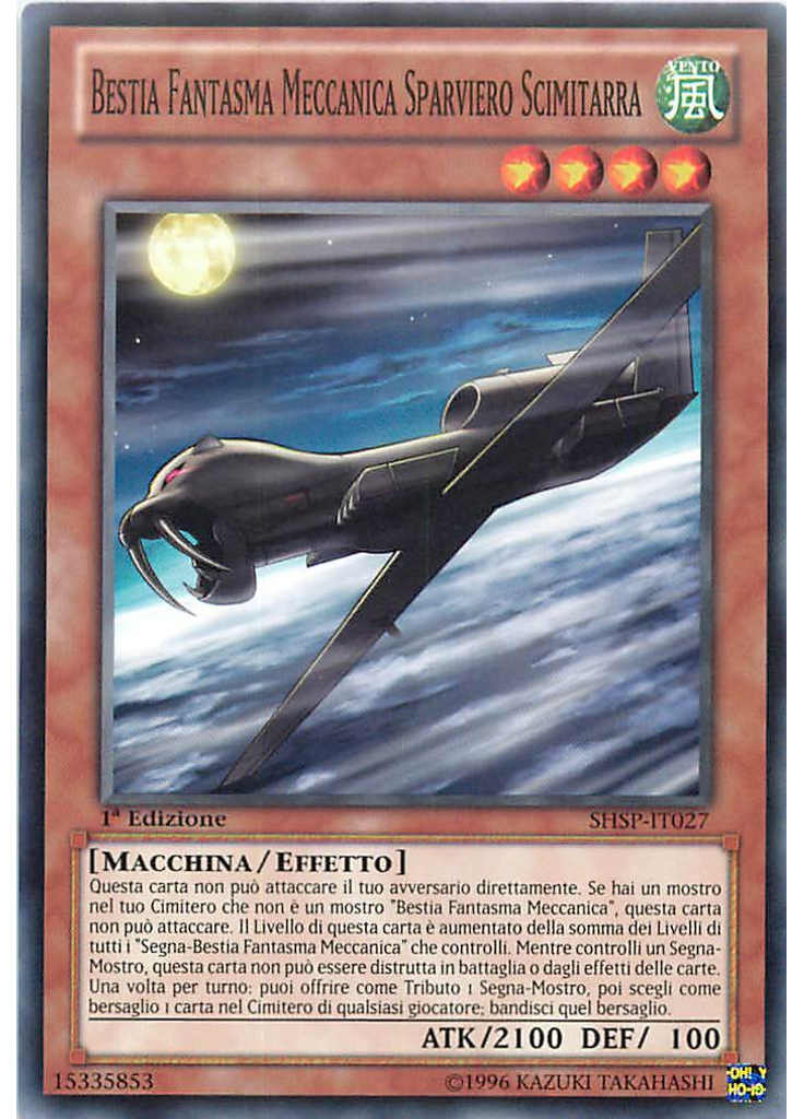 Bestia Fantasma Meccanica Sparviero Scimitarra