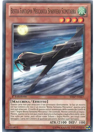 Bestia Fantasma Meccanica Sparviero Scimitarra