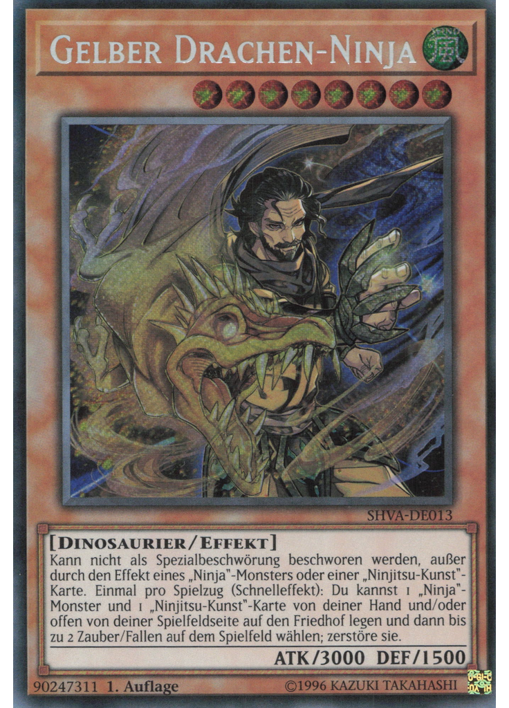 Gelber Drachen-Ninja