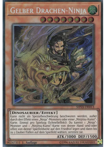 Gelber Drachen-Ninja
