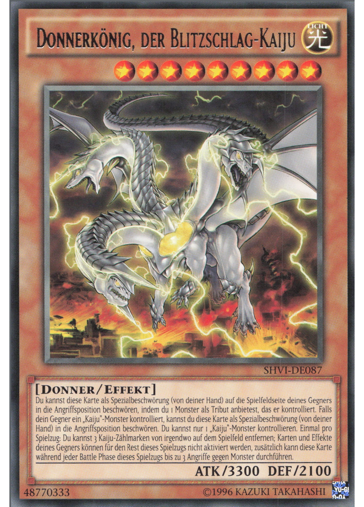 Donnerkönig, der Blitzschlag-Kaiju (Rare Unlimited)