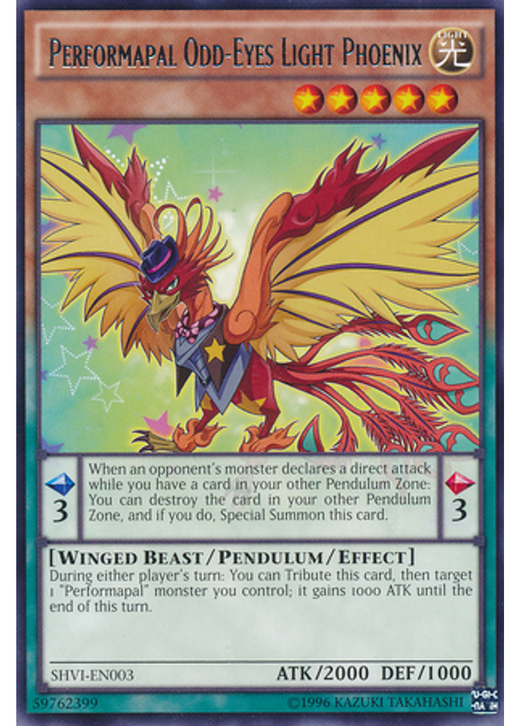 Performapal Odd-Eyes Light Phoenix (Rare Unlimited)