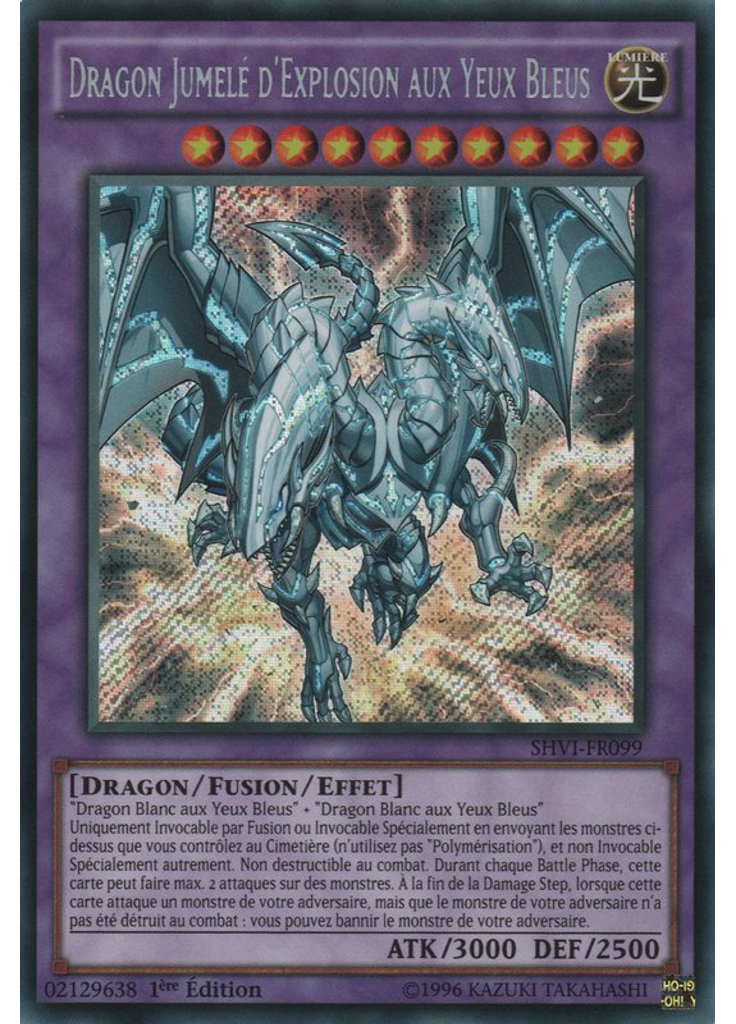 Dragon Jumelé d'Explosion aux Yeux Bleus