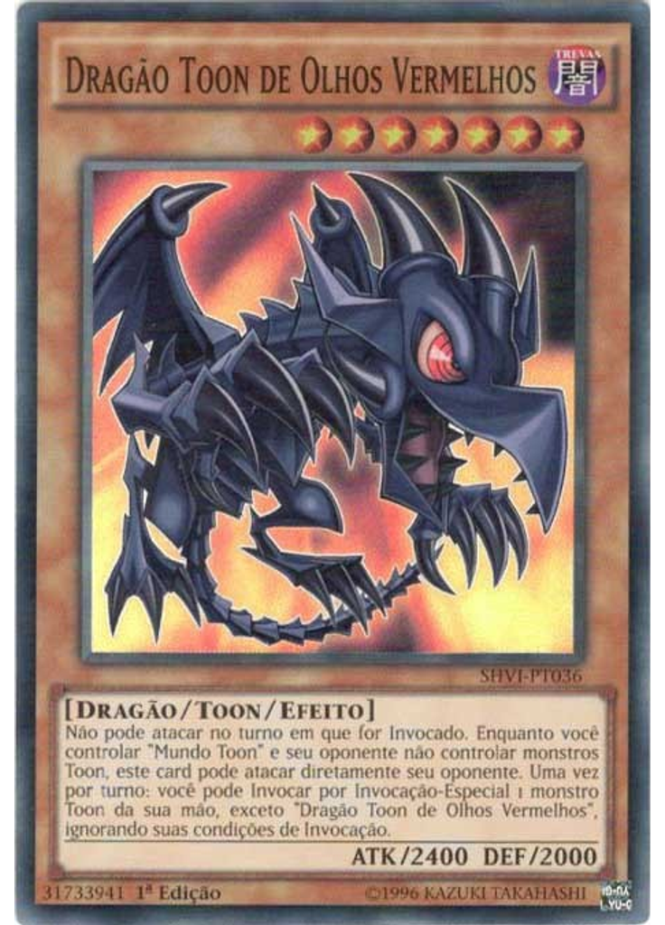 Dragão Toon de Olhos Vermelhos