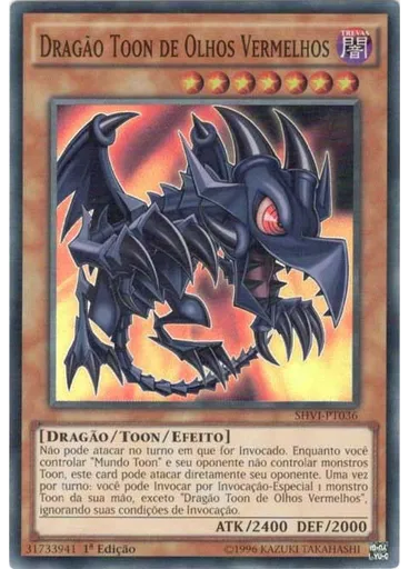 Dragão Toon de Olhos Vermelhos