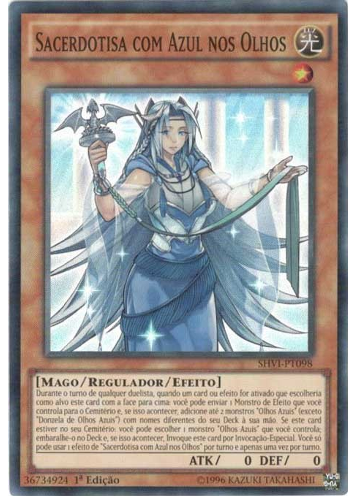 Sacerdotisa com Azul nos Olhos