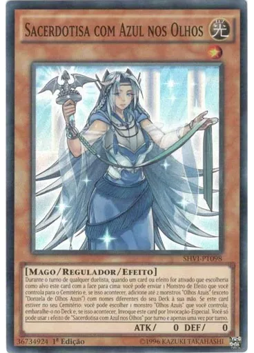 Sacerdotisa com Azul nos Olhos