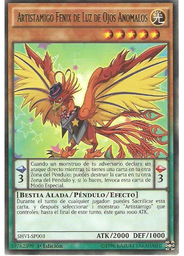 Artistamigo Fénix de Luz de Ojos Anómalos