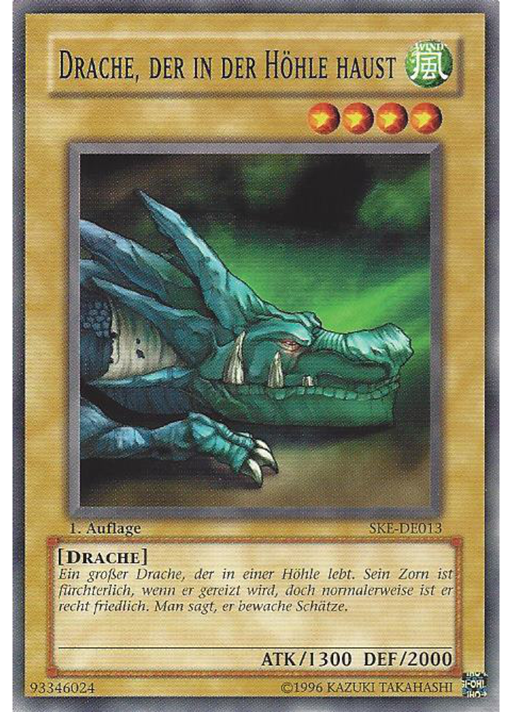 Drache, der in der Höhle haust