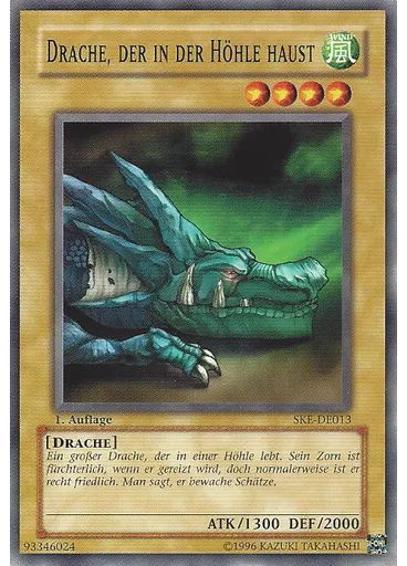 Drache, der in der Höhle haust