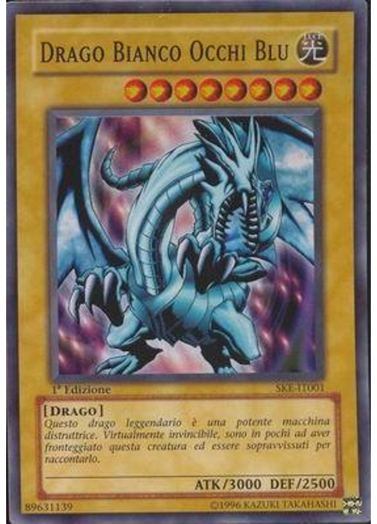 Drago Bianco Occhi Blu