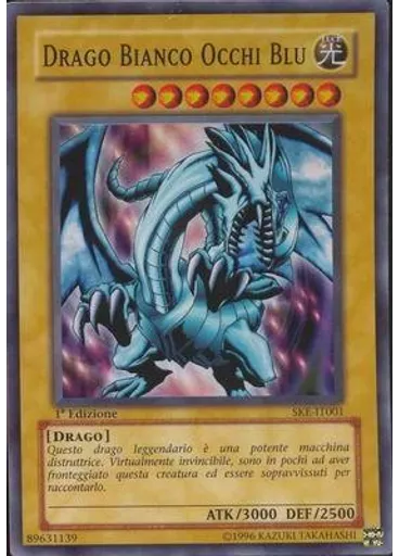 Drago Bianco Occhi Blu