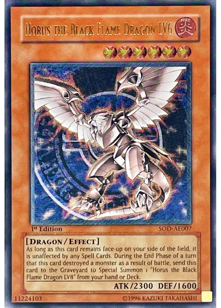 Horus the Black Flame Dragon LV6 (Ultimate Rare 1st Edition)