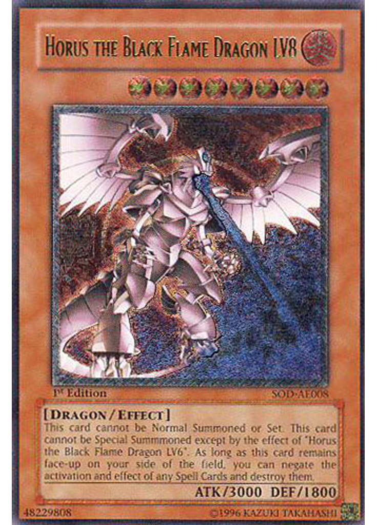 Horus the Black Flame Dragon LV8 (Ultimate Rare 1st Edition)