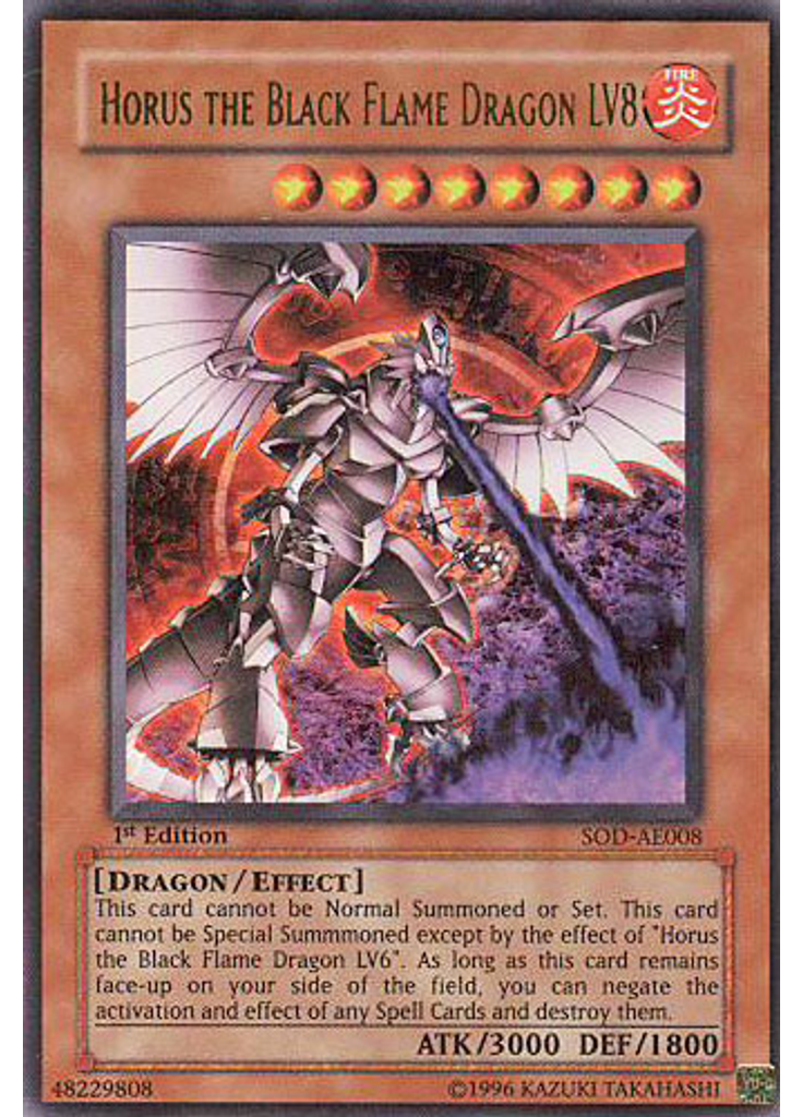 Horus the Black Flame Dragon LV8