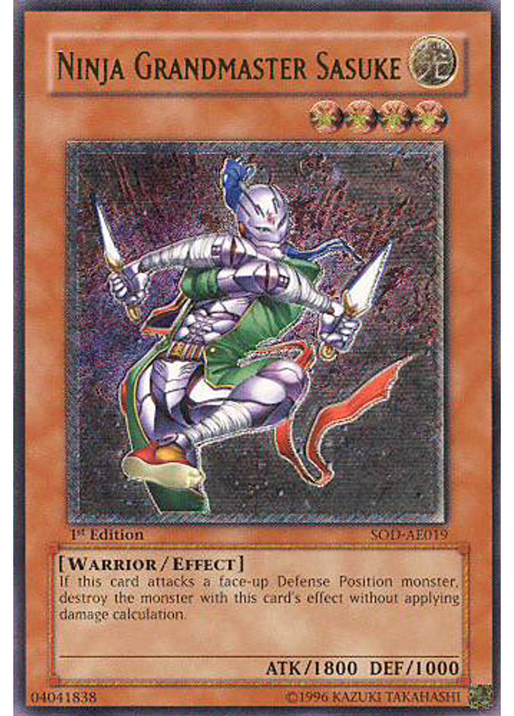 Ninja Grandmaster Sasuke (Ultimate Rare 1st Edition)