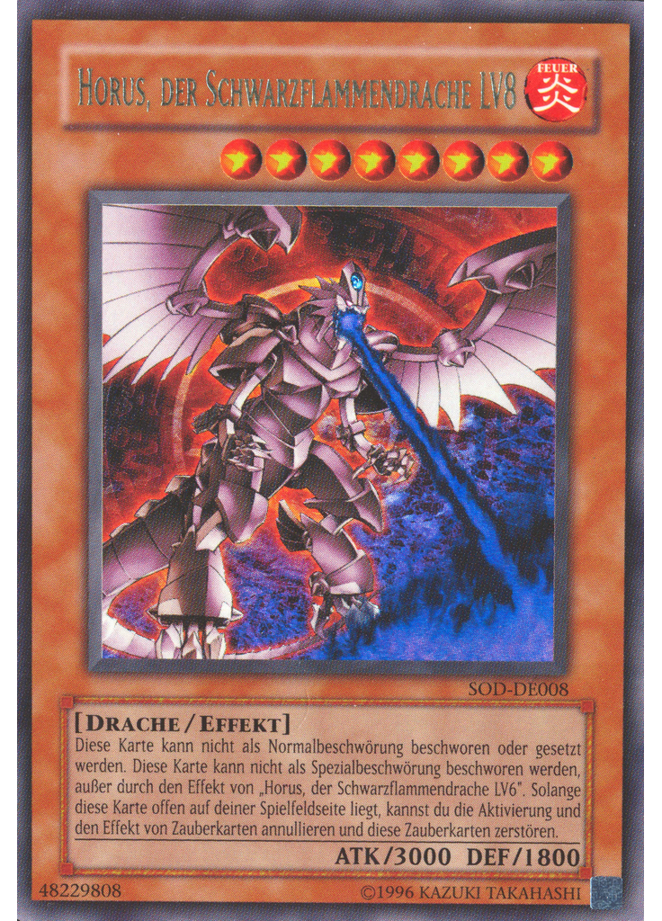 Horus, der Schwarzflammendrache LV8 (Ultra Rare Unlimited)