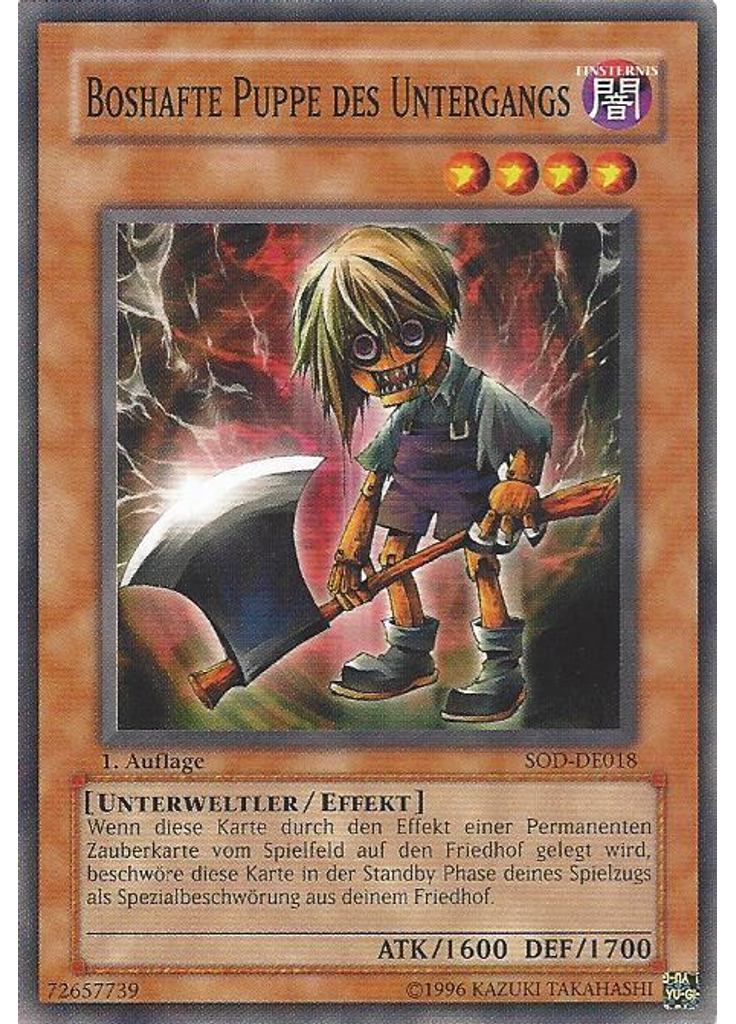 Boshafte Puppe des Untergangs
