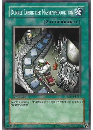 Dunkle Fabrik der Massenproduktion