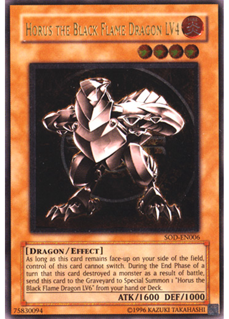 Horus the Black Flame Dragon LV4 (Ultimate Rare Unlimited)