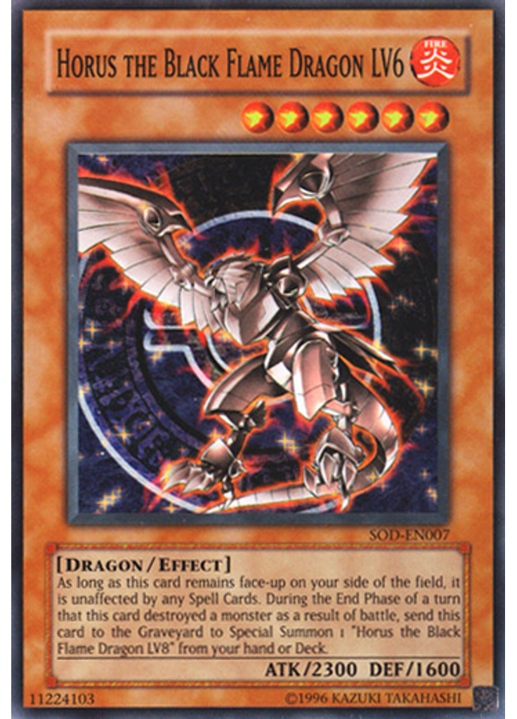 Horus the Black Flame Dragon LV6 (Super Rare Unlimited)