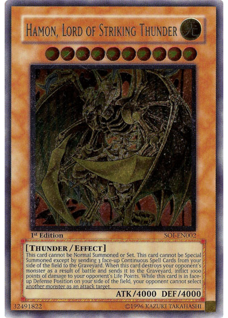 Hamon, Lord of Striking Thunder (Ultimate Rare 1st Edition)