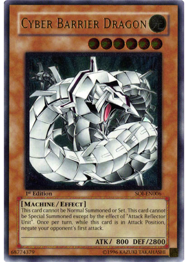 Cyber Barrier Dragon (Ultimate Rare 1st Edition)