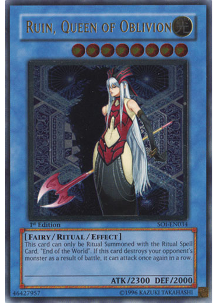 Ruin, Queen of Oblivion (Ultimate Rare 1st Edition)