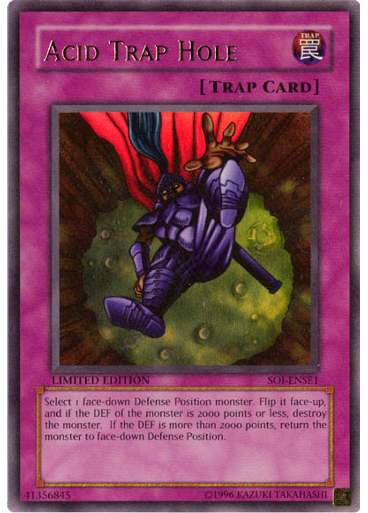 Acid Trap Hole