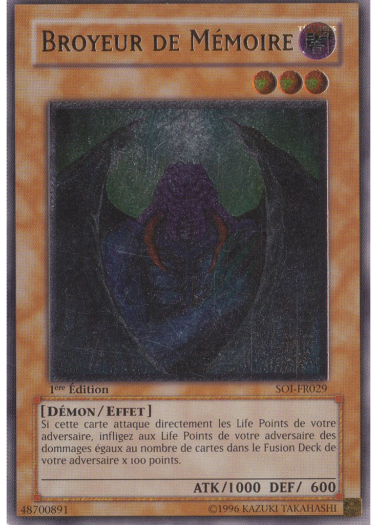 Broyeur de Mémoire (Ultimate Rare 1st Edition)