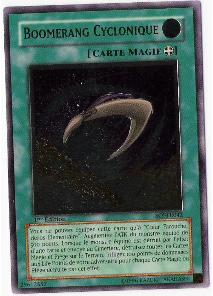 Boomerang Cyclonique (Ultimate Rare 1st Edition)
