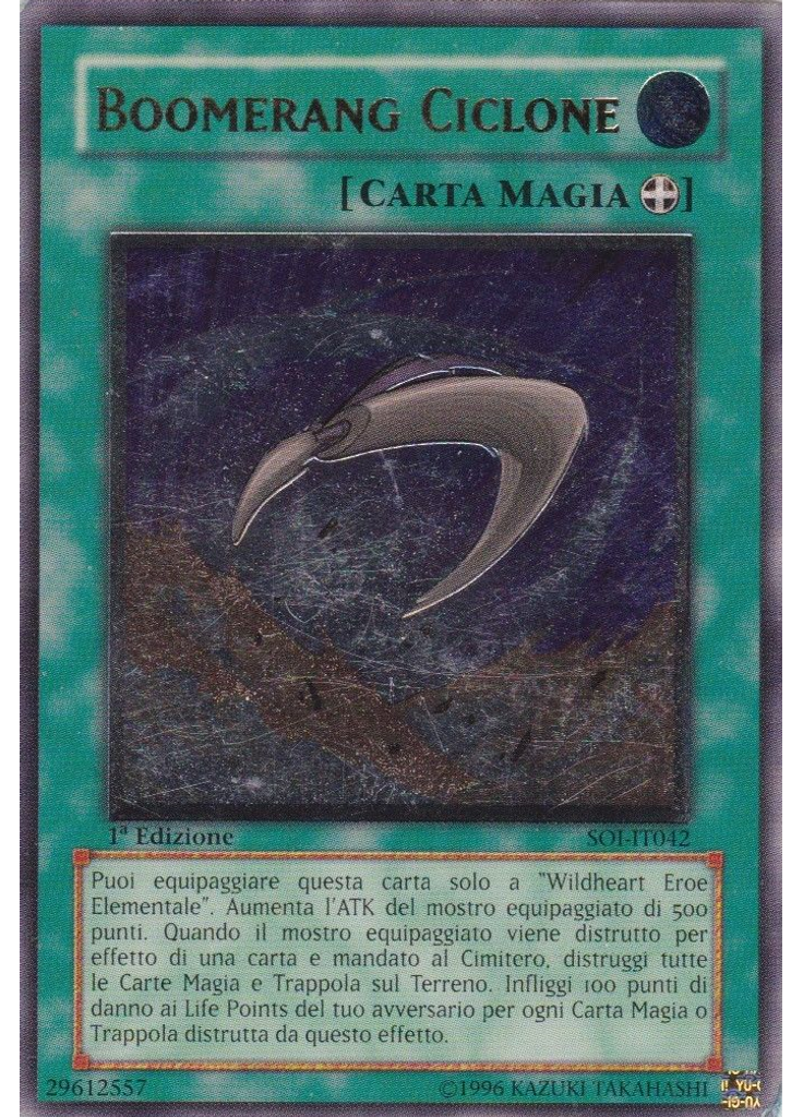 Boomerang Ciclone (Ultimate Rare 1st Edition)