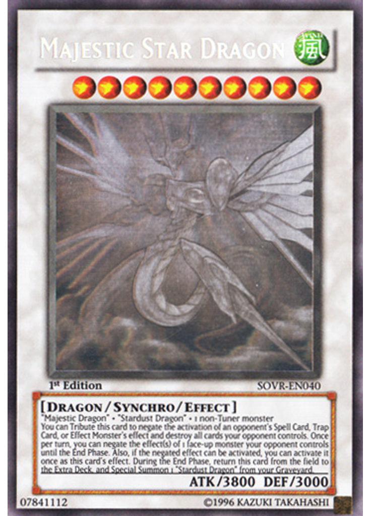 Majestic Star Dragon (Ghost Rare 1st Edition)