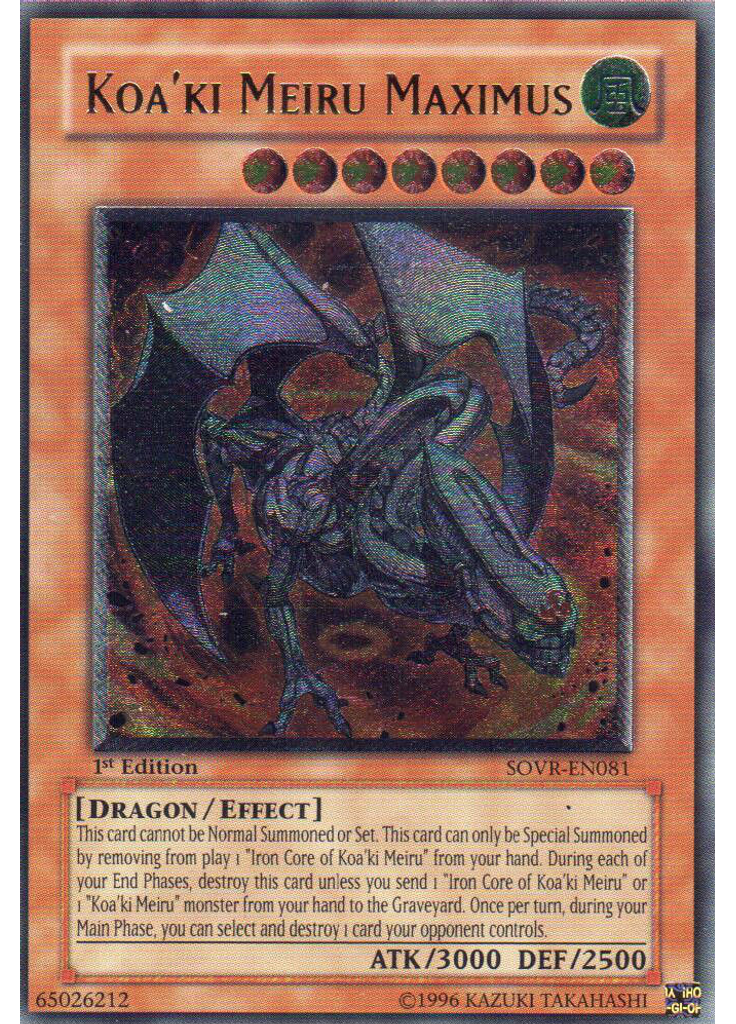 Koa'ki Meiru Maximus (Ultimate Rare 1st Edition)