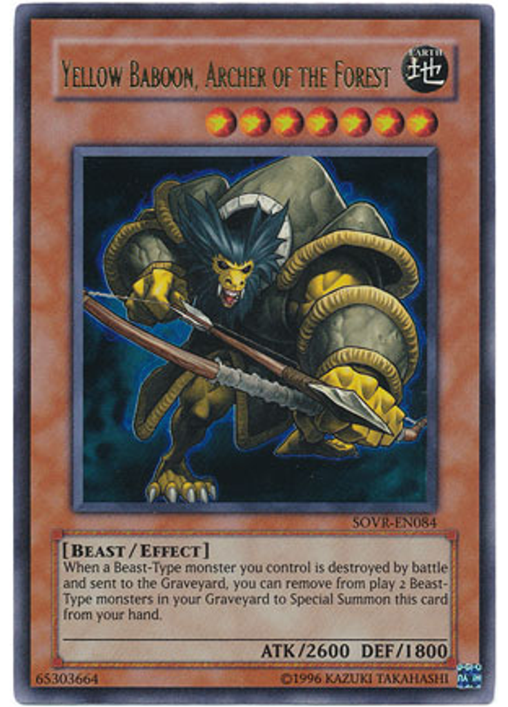 Yellow Baboon, Archer of the Forest (Ultra Rare Unlimited)