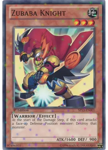 Zubaba Knight (Starfoil Rare 1st Edition)