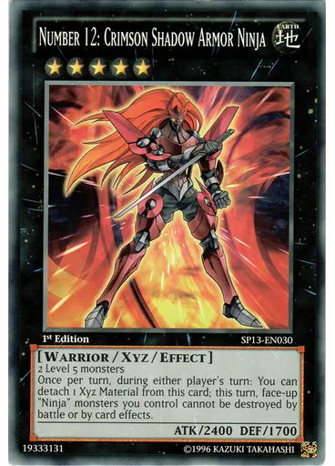 Number 12: Crimson Shadow Armor Ninja