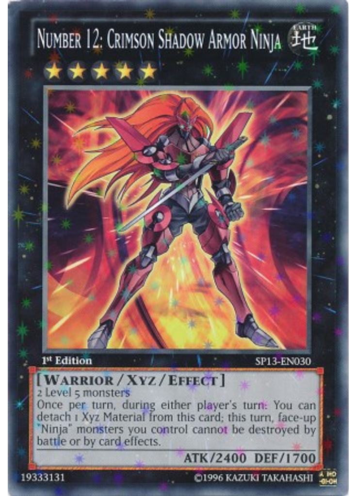 Number 12: Crimson Shadow Armor Ninja (Starfoil Rare 1st Edition)
