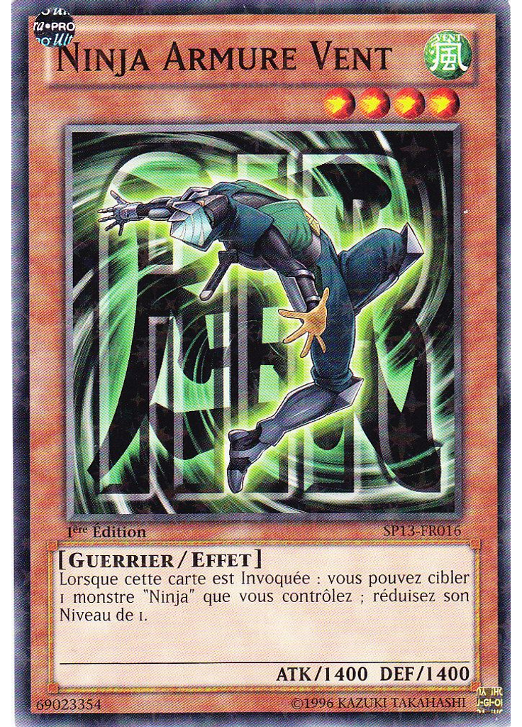 Ninja Armure Vent (Starfoil Rare 1st Edition)