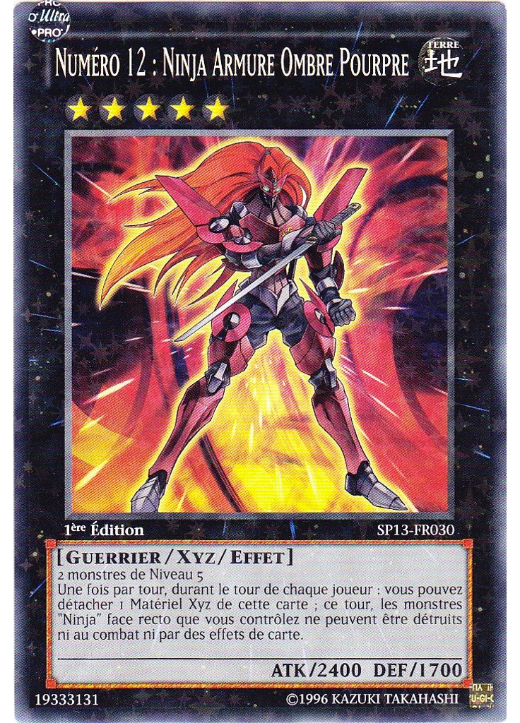 Numéro 12 : Ninja Armure Ombre Pourpre (Starfoil Rare 1st Edition)