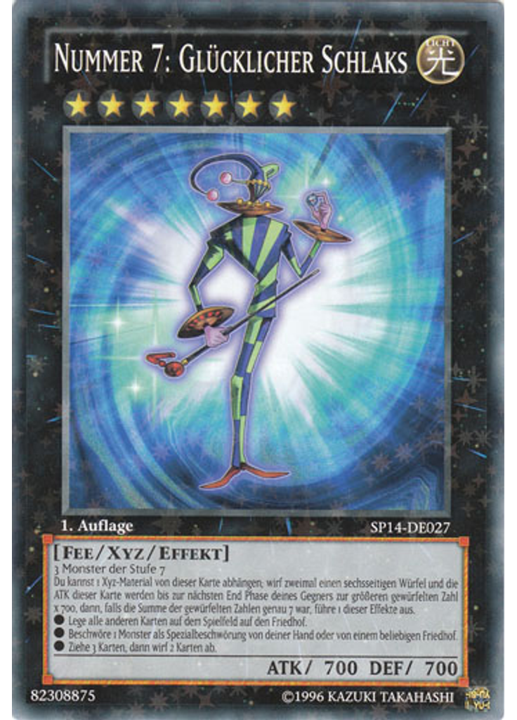 Nummer 7: Glücklicher Schlaks (Starfoil Rare 1st Edition)
