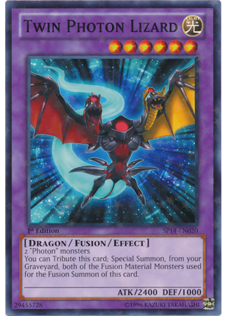 Twin Photon Lizard (Starfoil Rare 1st Edition)